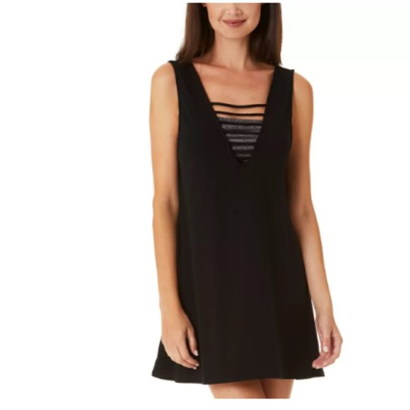 califorina wave Other - California Waves  Strappy Swim Cover Up Dress Swimsuit Black Size Small 6818